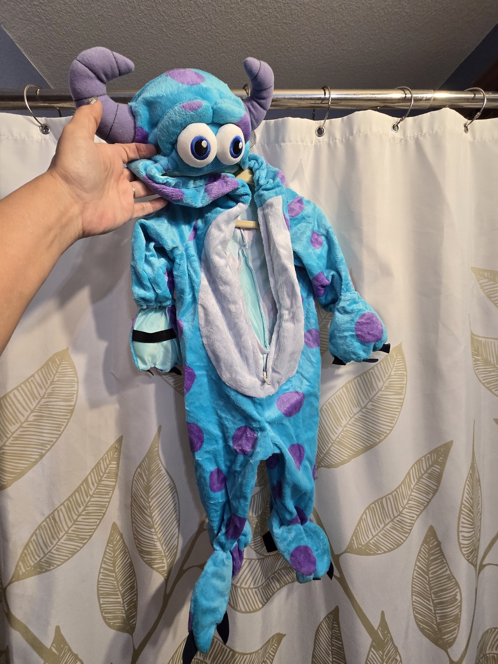 Kids Halloween Monster's Inc One-Piece Sully Costume